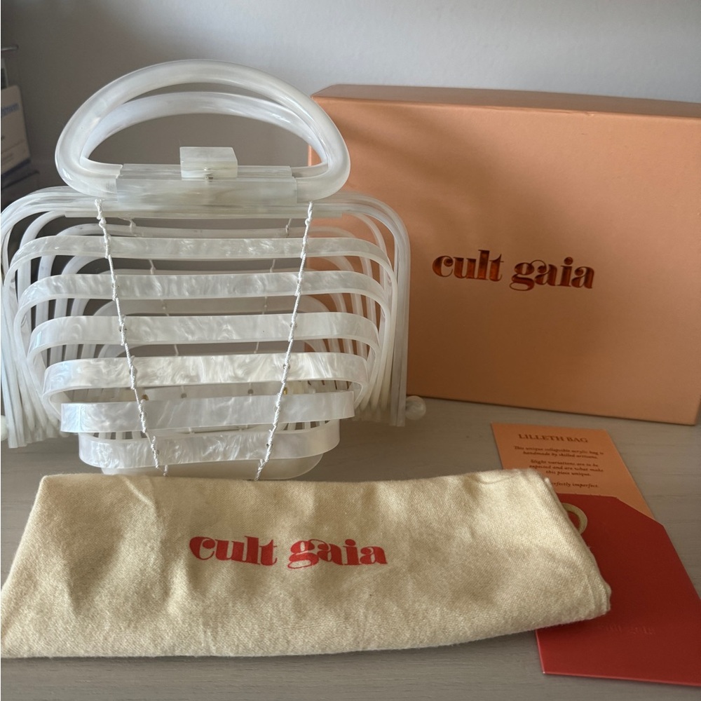 COPY - Cult Gaia Lilleth Acrylic Pearl Bag